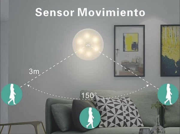 Faretto-Led-Sensore-Rileva-Movimento-Lampada-6-W-Luce-Naturale-Ricaricabile-Usb-Universo