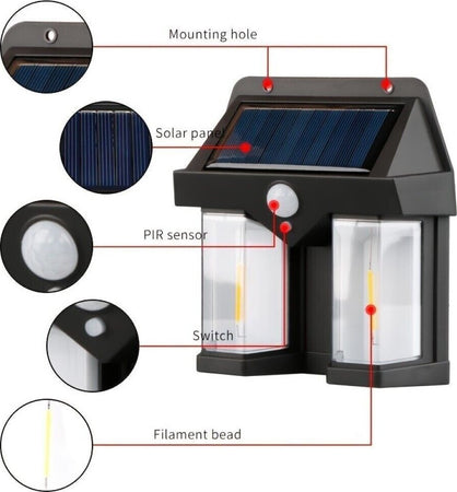 Faretto-LED-solare-lampada-applique-2W-da-esterno-sensore-movimento-luce-calda-1200LM-CL-228