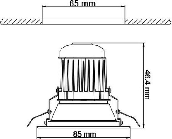 Faretto LED spot da incasso 3W lampada da soffitto down light led FREDDO CALDO  Trade Shop italia - Napoli, Commerciovirtuoso.it