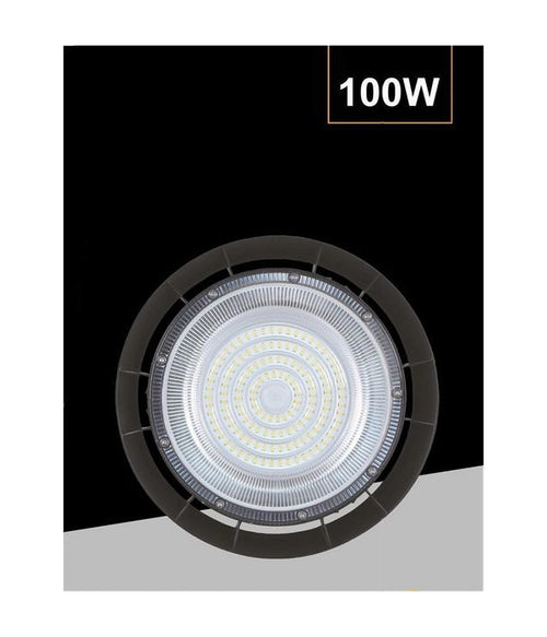 Faretto Led Ufo Lampada A Sospensione 100 Watt Ip65 Luce Naturale 4000k He-100w