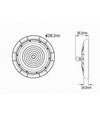 Faretto Led Ufo Lampada A Sospensione 200 Watt Ip65 Luce Naturale 4000k He-200w