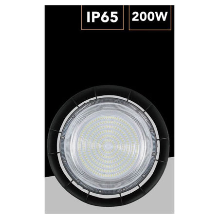 Faretto Led Ufo Lampada A Sospensione 200w 22000lm Ip65 Luce Fredda 6500k He-200w-f