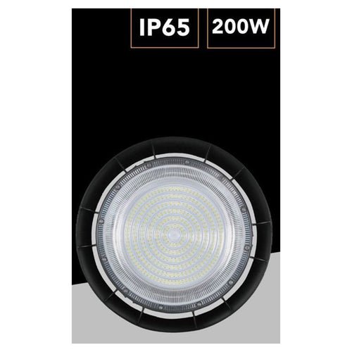 Faretto Led Ufo Lampada A Sospensione 200w 22000lm Ip65 Luce Fredda 6500k He-200w-f
