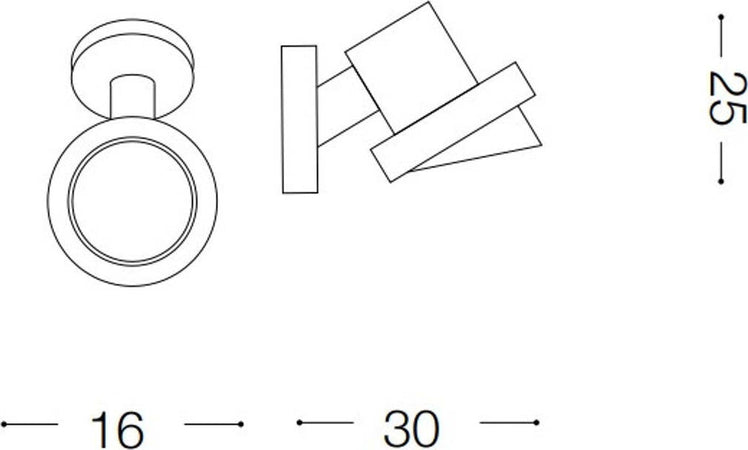 Faretto-moderno-Ideal-Lux-TERRA-AP1-BIG-046167-E27-LED-IP65-alluminio-orientabile-spot