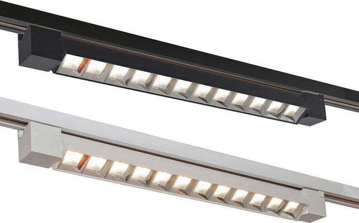 Faretto Orientabile Binario 26 W 12led Bianco Nero Luce 3000k 6500k 4000k Pst-47 Illuminazione/Illuminazione per interni/Lampadari lampade a sospensione e plafoniere/Faretti da soffitto Trade Shop italia - Napoli, Commerciovirtuoso.it