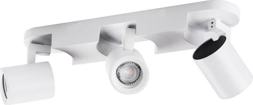 Faretto-Orientabile-Staffa-Da-Soffitto-Lampada-3-Portafaretto-Gu10-Bianco-Kovalmax