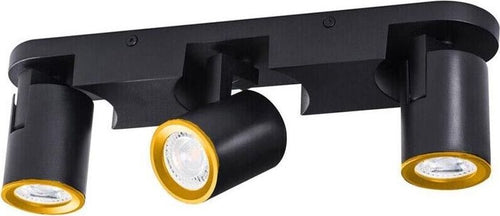 Faretto-Orientabile-Staffa-Da-Soffitto-Lampada-3-Portafaretto-Gu10-Nero-Th8803-Kovalmax