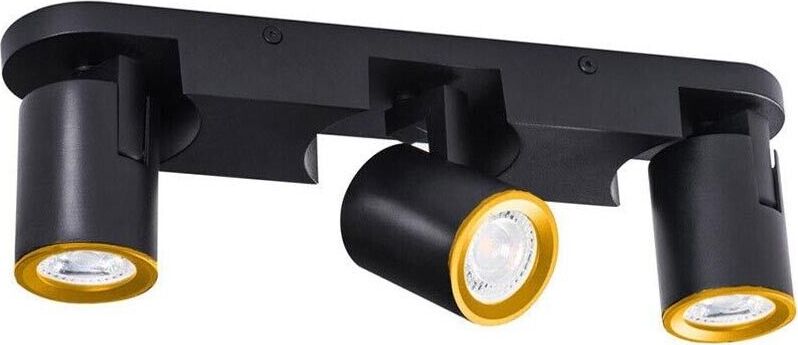 Faretto-Orientabile-Staffa-Da-Soffitto-Lampada-3-Portafaretto-Gu10-Nero-Th8803-Kovalmax
