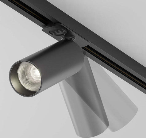 Faretto-Per-Binario-Focus-Led-Clip-Moderno-Alluminio-Nero-1-Luce-Naturale