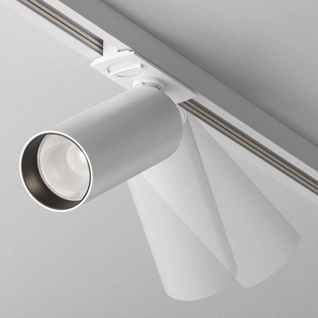Faretto-Per-Binario-Focus-Led-Moderno-Alluminio-Bianco-1-Luce-Naturale