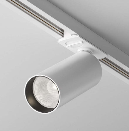 Faretto-Per-Binario-Focus-Led-Moderno-Alluminio-Bianco-1-Luce-Naturale