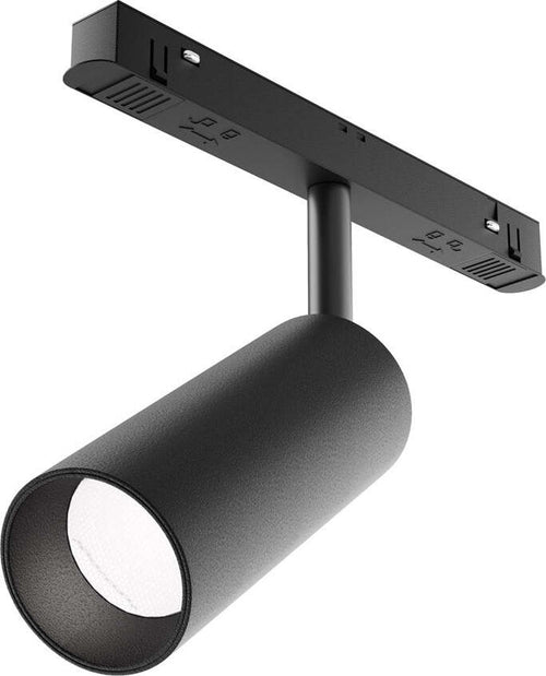 Faretto-Per-Binario-Moderno-Focus-Led-Alluminio-Nero-1-Luce-12W-Dimmerabile