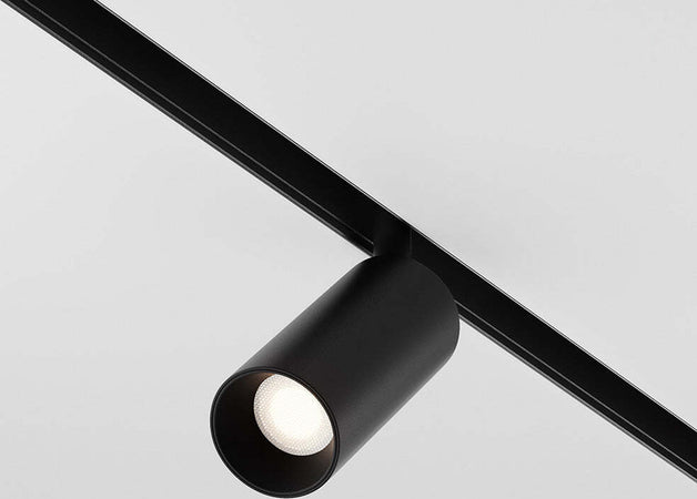 Faretto-Per-Binario-Moderno-Focus-Led-Alluminio-Nero-1-Luce-Calda-5W