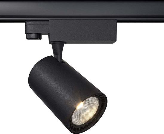 Faretto-Per-Binario-Moderno-Vuoro-10W-Alluminio-Nero-1-Luce-Calda