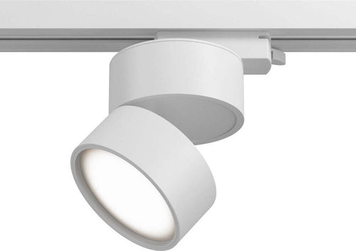 Faretto-Per-Binario-Tondo-Orientabile-Onda-In-Metallo-12W-Bianco-1-Luce-Calda