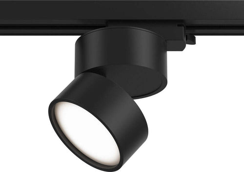 Faretto-Per-Binario-Tondo-Orientabile-Onda-In-Metallo-12W-Nero-1-Luce-Calda