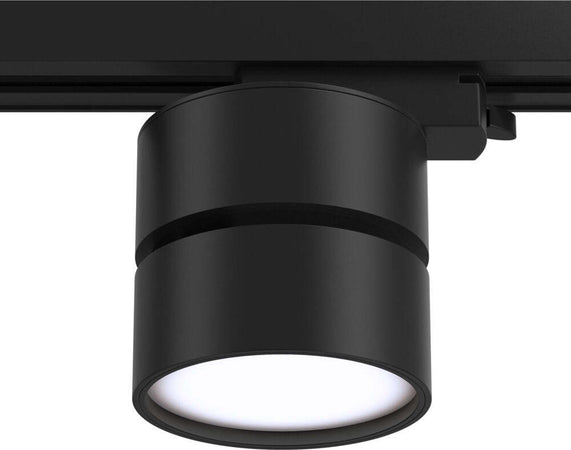 Faretto-Per-Binario-Tondo-Orientabile-Onda-In-Metallo-12W-Nero-1-Luce-Naturale