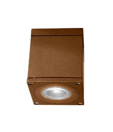 Faretto Plafoniera Soffitto Led Gu10 Lampada Quadrata Esterno Impermeabile Corten