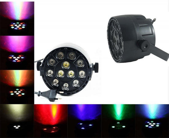 FARETTO PROIETTORE EFFETTO LUCE DMX 512 FLAT PAR LIGHT RGBW 12 LED 30W Strumenti Musicali/Sonorizzazione e palcoscenico/Illuminazione/Dispositivi per effetti luce Trade Shop italia - Napoli, Commerciovirtuoso.it