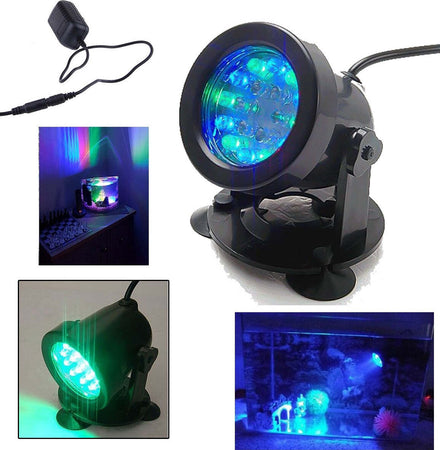 FARETTO REGOLABILE 18 LED SOMMERGIBILE MULTICOLOR ACQUARI LAGHETTO VENTOSE 2WATT Prodotti per animali domestici/Pesci e animali d'acqua/Illuminazione per acquario Trade Shop italia - Napoli, Commerciovirtuoso.it