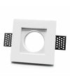 Faretto Slim Gesso Smart Led Gu10 Wifi Incasso Quadrato Rgb Cct Alexa Google 10x10cm