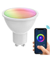 Faretto Slim Gesso Smart Led Gu10 Wifi Incasso Quadrato Rgb Cct Alexa Google 10x10cm