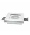 Faretto Slim Gesso Smart Led Gu10 Wifi Incasso Quadrato Rgb Cct Alexa Google 10x10cm