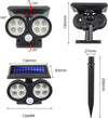 Faretto Solare Da Esterno A Led Cob Lampada Da Parete Applique Impermeabile Ip65 Articoli da Giardino > Illuminazione da esterno > Lampade per esterno Trade Shop italia - Napoli, Commerciovirtuoso.it