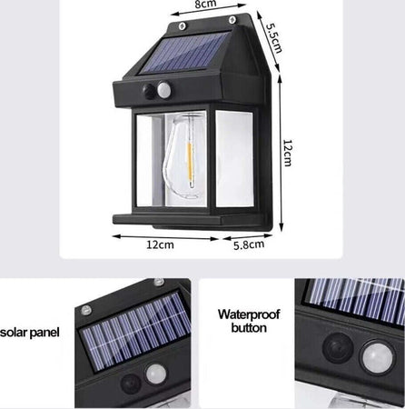 Faretto-solare-lampada-applique-1W-da-esterno-sensore-movimento-luce-calda-600LM-BK-888