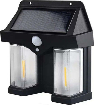 Faretto Solare LED Luce Calda Resistente all'Acqua Sensore di Movimento Auto Spegnimento