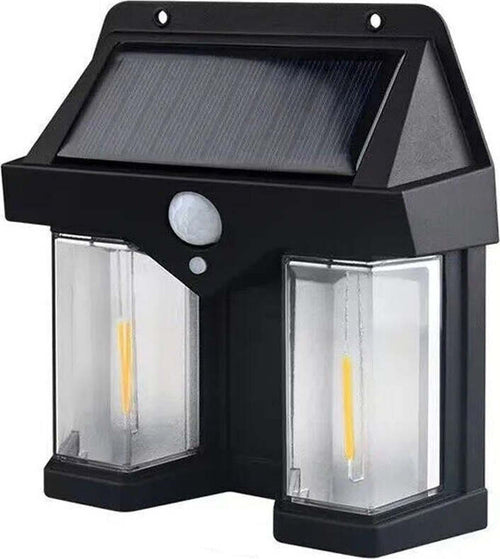 Faretto Solare LED Luce Calda Resistente all'Acqua Sensore di Movimento Auto Spegnimento