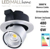 Faretto spot incasso orientabile 6w 3000k bianco caldo Illuminazione/Illuminazione per interni/Lampadari lampade a sospensione e plafoniere/Plafoniere da ufficio Led Mall Home - Napoli, Commerciovirtuoso.it