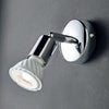 Faretto-spot-moderno-Illuminando-PINO-1-LED-lampada-parete-soffitto-metallo-cromato-orientabile-interno-GU10-7W-3000°K