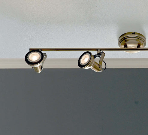 Faretto-spot-rustico-Illuminando-OLD-4-lampada-parete-soffitto-classico-metallo-brunito-orientabile-28W-3000°K-1920LM-GU10