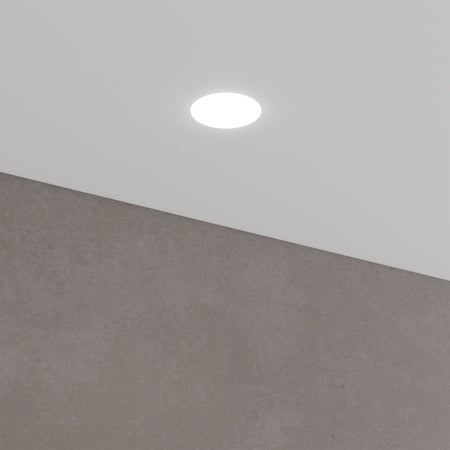*STOCK* Portafaretto In Gesso Ceramico ad incasso Diametro 170 con Vetro 40W GU10 IP20