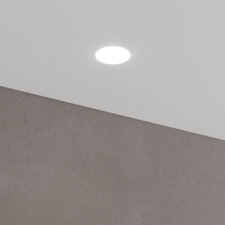 *STOCK* n.10 Portafaretto In Gesso Ceramico ad incasso Diametro 170 con Vetro 40W GU10 IP20 - Eternal Parquet