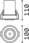 Faretto-Tubolare-Moderno-Nova-Alluminio-Bianco-1-Luce-12W-3000K-Luce-Calda