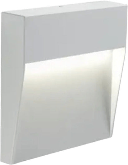 Farettto Sovil Da Esterno a Semi Incasso a Led Geo Square Bianco Faretto Da Parete Segnapassi a Led Grande Illuminazione/Illuminazione per esterni/Lampade da tavolo Liquidator Italia - Nicosia, Commerciovirtuoso.it