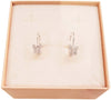 Farfalla Orecchini In Argento 925 Millesimi Farfalla Con Zirconi Taglio Brillante Brillantini Glitter Made In Italy Artigianale