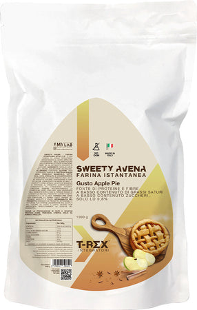 Farina d'avena Aromatizzata Apple Pie Sweety gusto Torta alle Mele - Oatmeal Istantanea Per Crepes, Plumcake, Pancake Proteici a Basso Contenuto Di Zuccheri, Fonte di Proteine. per Colazioni e Dolci Alimentari e cura della casa/Cereali e muesli/Farina e pappa d'avena MyLab Nutrition - Roma, Commerciovirtuoso.it