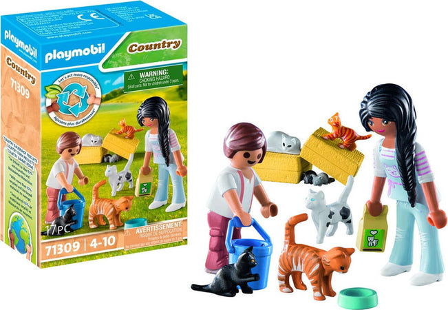 Farm-Famiglia-Gatti-Playmobil