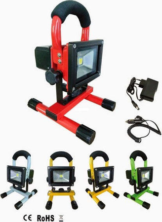 Faro 10 W Watt Proiettore Luce Led Portatile Ricaricabile Auto Casa Flood Light Illuminazione/Illuminazione per esterni/Proiettori Trade Shop italia - Napoli, Commerciovirtuoso.it