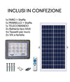 Faro 1000 Watt Con Pannello Solare Luce Forte Telecomando Batteria Lunga Durata