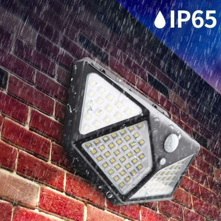 Faro 114 Led Con Pannello Solare E Sensore Di Movimento Faretto Crepuscolare Illuminazione/Illuminazione per esterni/Proiettori Trade Shop italia - Napoli, Commerciovirtuoso.it