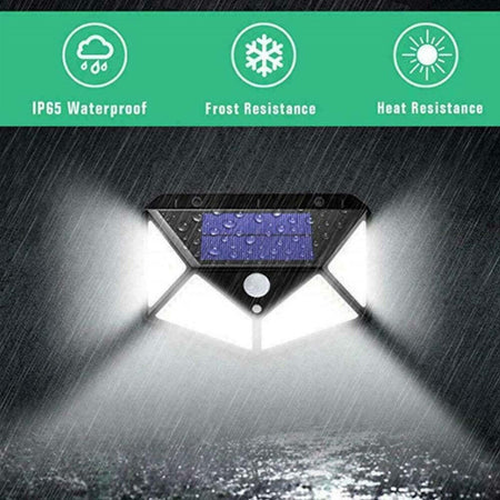 Faro 114 Led Con Pannello Solare E Sensore Di Movimento Faretto Crepuscolare Illuminazione/Illuminazione per esterni/Proiettori Trade Shop italia - Napoli, Commerciovirtuoso.it