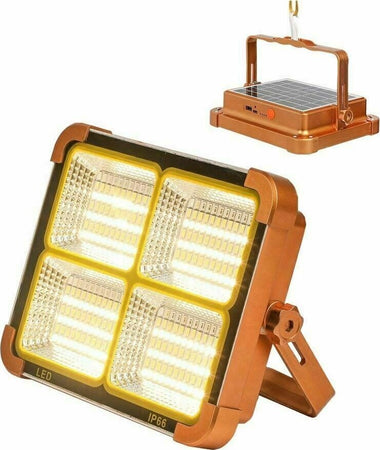 Faro 120W faretto LED con pannello solare integrato luce bianca naturale SOS IP66 Illuminazione/Illuminazione per esterni/Proiettori Zencoccostore - Formia, Commerciovirtuoso.it