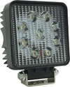 Faro 27W 9 LED Quadrato per AUTO JEEP BARCA 12V IP67 Illuminazione/Illuminazione per esterni/Proiettori Zencoccostore - Formia, Commerciovirtuoso.it