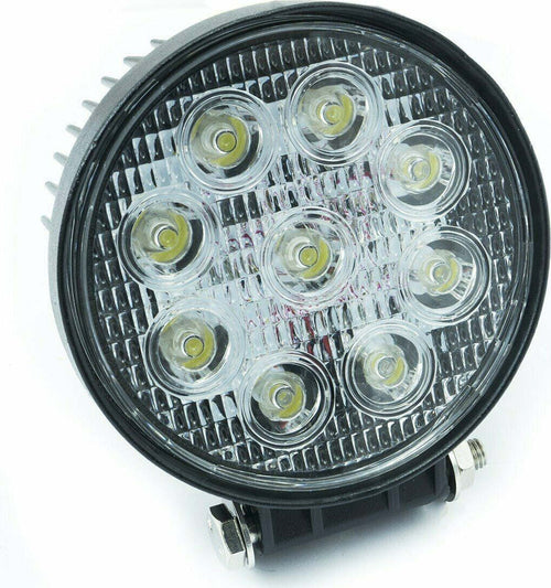 Faro 27W 9 LED Rotondo per AUTO JEEP BARCA 12V IP67 Illuminazione/Illuminazione per esterni/Proiettori Zencoccostore - Formia, Commerciovirtuoso.it