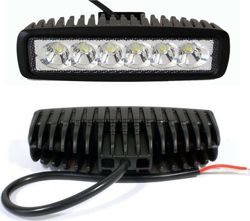Faro-6-Led-Lampada-Supplementare-Profondita-X-Auto-Jeep-Fuoristrada-12v-18w-Ip68-Each