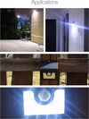 FARO 8 LED CON PANNELLO SOLARE RICARICABILE E SENSORE DI MOVIMENTO PER ESTERNO Illuminazione/Illuminazione per esterni/Proiettori Trade Shop italia - Napoli, Commerciovirtuoso.it
